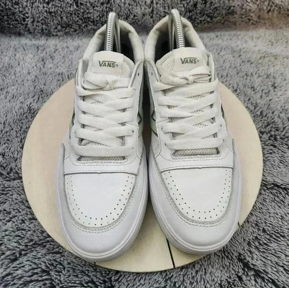 VANS Lowland CC ComfyCush Low White Green Unisex Men 8.5 Women 10 - Picture 3 of 9